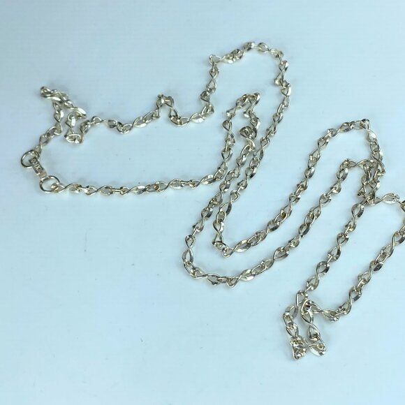 Fancy Link sterling Silver 925 Chain 30" 12.1 grams JR0039
